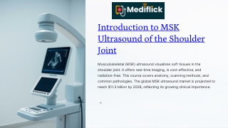 Shoulder Joint Ultrasound Course