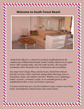 South Forest Beach Vacation Rentals by Owner Oceanfront Condos