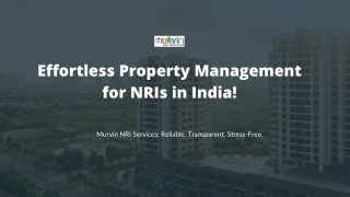 Best Property Solutions for NRIs in India