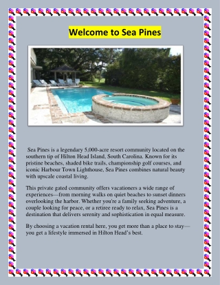 Sea Pines Vacation Rentals by Owner Private Homes