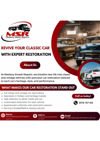 Professional Classic Car Restoration in Melbourne
