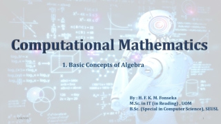 Basic Algibra in Computational Mathematics