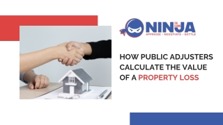 How Public Adjusters Calculate the Value of a Property Loss