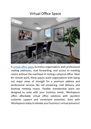 Virtual Office Space