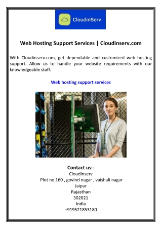 Web Hosting Support Services Cloudinserv.com