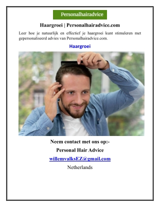 Haargroei  Personalhairadvice.com