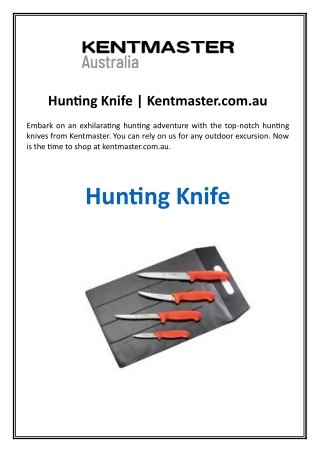 Hunting Knife