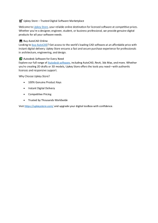 Upkey Store – Trusted Digital Software Marketplace