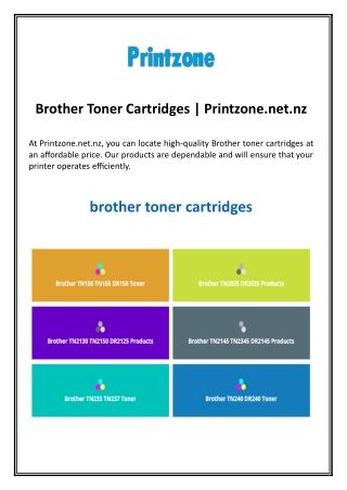 Brother Toner Cartridges