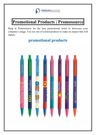 Promotional Products | Promosource