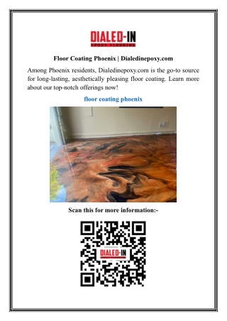 Floor Coating Phoenix  Dialedinepoxy