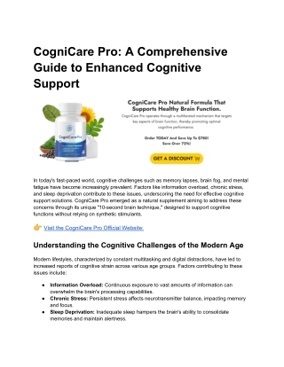 CogniCare Pro