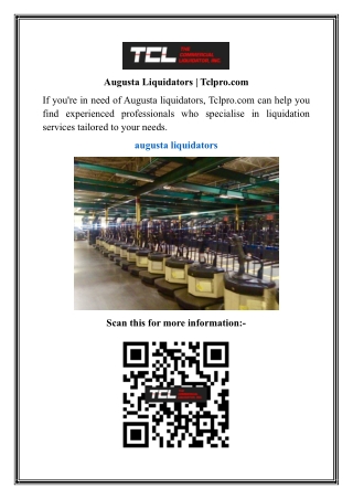 Augusta Liquidators  Tclpro