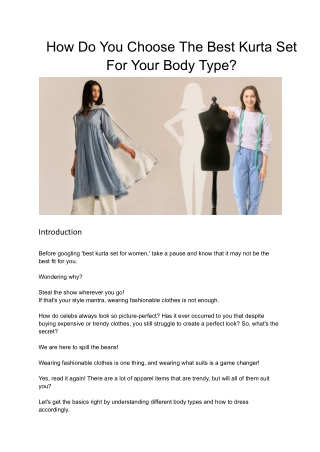 How do you choose the best kurta set for your body type.docx