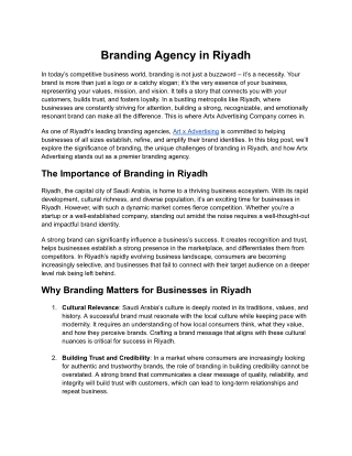 Branding Agency in Riyadh