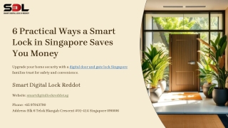 6 Practical Ways a Digital Door Lock Saves You Money in Singapore
