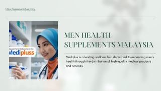 Best men's health supplements Malaysia