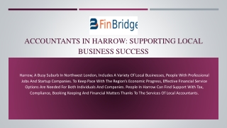 Accountants in Harrow: Supporting Local Business Success