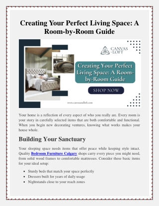 Creating Your Perfect Living Space A Room by Room Guide