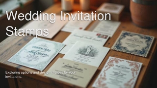 Selecting the Perfect Stamps for Wedding Invitations Design, Types & Practical Tips
