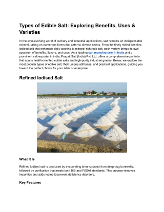 Types of Edible Salt_ Exploring Benefits, Uses & Varieties