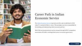 Career Path in Indian Economic Service