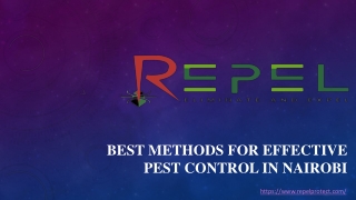 Best Methods for Effective Pest Control in Nairobi