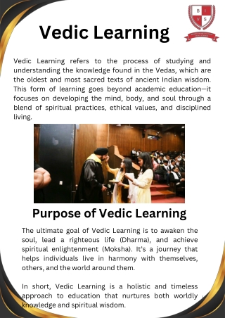 Vedic Learning