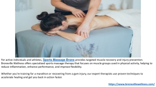 Holistic Healing with Relaxing Deep Tissue Massage Gift Certificate at Bronxvile