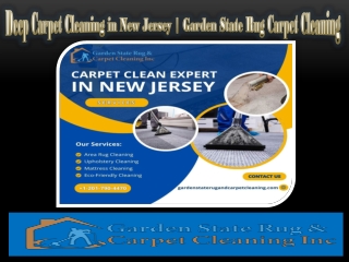 Deep Carpet Cleaning in New Jersey  Garden State Rug Carpet Cleaning