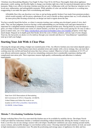 5 Cooking Area Renovating Mistakes You Must Prevent In Any Way Expenses