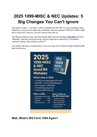 2025 1099-MISC & NEC Updates_ 5 Big Changes You Can't Ignore