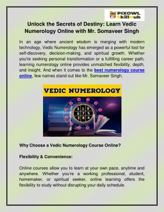 Best numerology course online