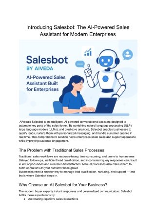 Introducing Salesbot_ The AI-Powered Sales Assistant for Modern Enterprises