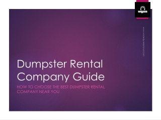 How to Choose the Best Dumpster Rental Company Near You