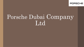 PORSCHE ACCESSORIES DUBAI