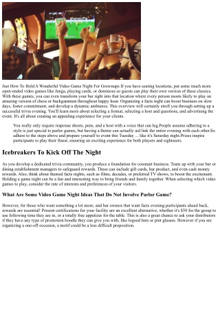 How To Start A Game Evening: A Step-by-step Guide