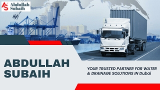 Sweet Water Tanker Supplier In Dubai