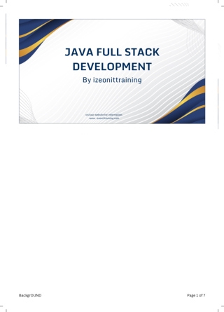 java full stack