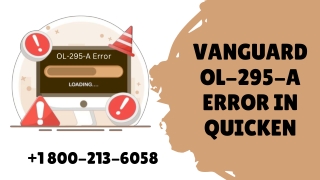 Vanguard OL-295-A Error in Quicken