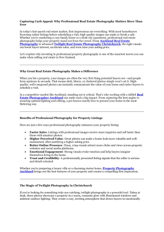 Luxury Real Estate Photography NZ