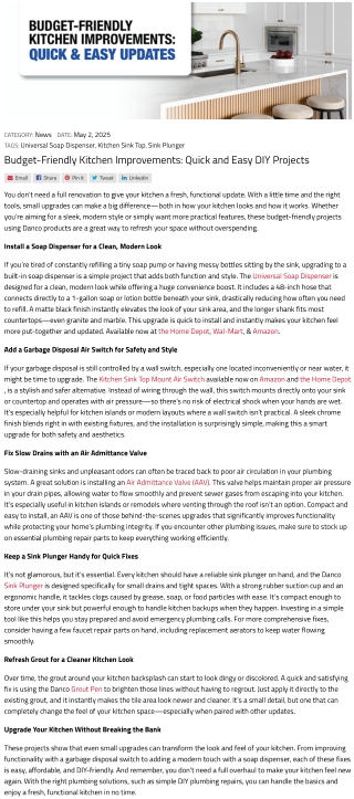 Budget-Friendly Kitchen Improvements Quick and Easy DIY Projects