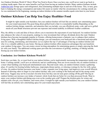 6 Reasons Why You Absolutely Must Have an Outdoor Kitchen This Summer