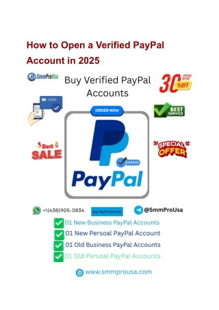 How to Open a Verified PayPal Account in 2025