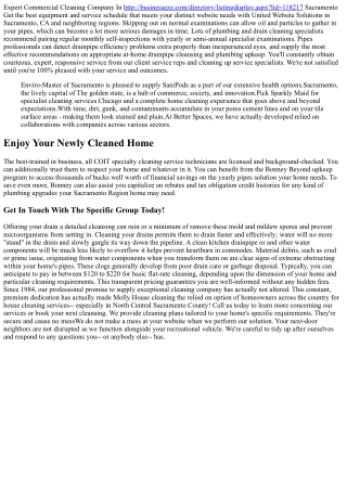 General Industrial Cleaning In Sacramento & Solano, Ca