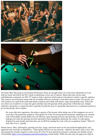 Nfl Video Game Map: Navigating Local Broadcast Preferences