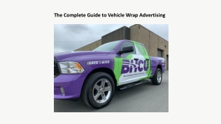 The Complete Guide to Vehicle Wrap Advertising