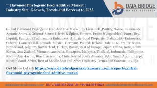 Global Flavonoid Phytogenic Feed Additive Market