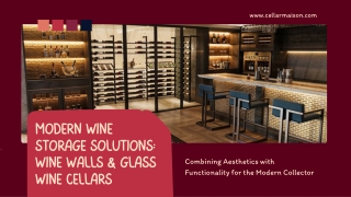 Luxury Wine Display Solutions: From Wall to Cellar