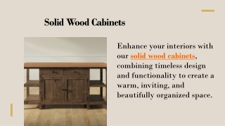 Solid Wood Cabinets